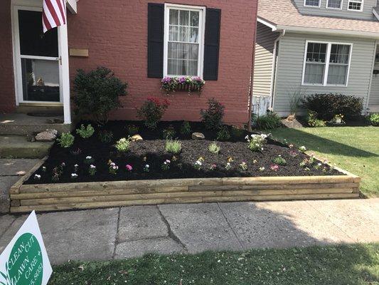 This is an After picture of our Landscaping project in Lancaster, OH summer of 2017