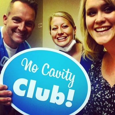 No cavity club! Yay!