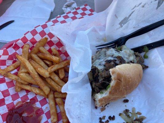 Super Philly Cheesesteak Combo