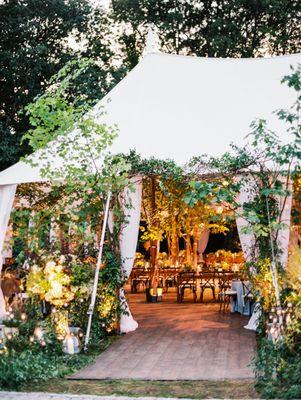 Tented private property wedding