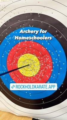 Archery for Homeschoolers at Rockhold Karate