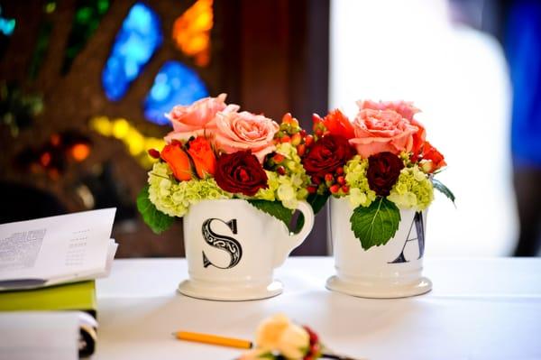 Loved these. Cathy had fun with these mugs and made them look better than I pictured they would! --7/7/12 wedding