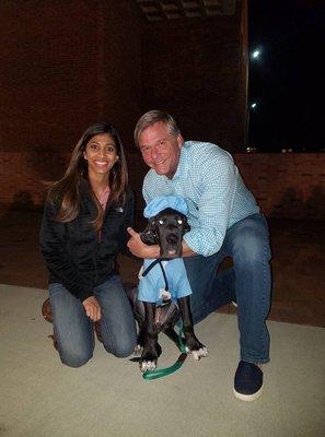 Dr Greg Baer and Dr Dimple Hall at a community event.