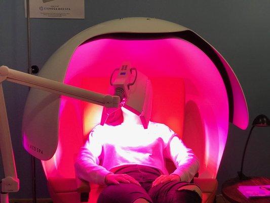 LightStim and energy pods. Bring your friends for this ultra relaxing treatment