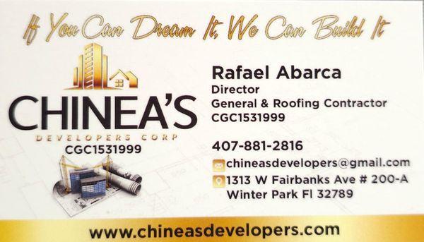 Chineas Developers & Roofing