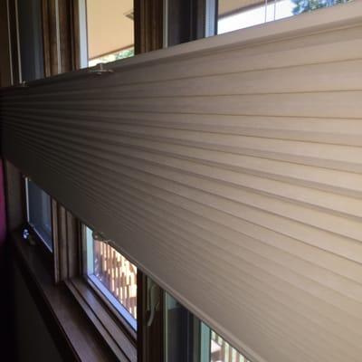 Up or down window treatment to control MBR light.