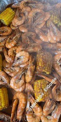 Cajun shrimp w/ Corn