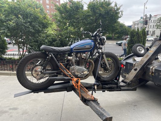 Motorcycle towing