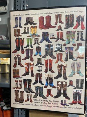 All the beautiful custom bespoke boots made by Lisa Sorrell.