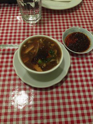 Hot and sour soup.