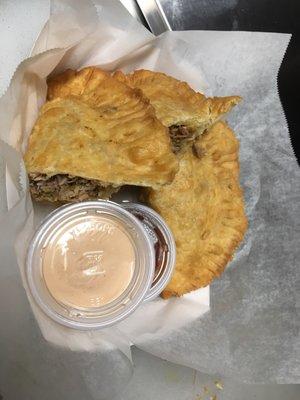 Puerto Rican smoked pork empanadas-the perfect fusion