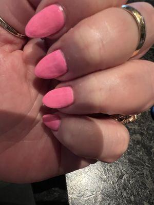 Poor quality, incompetent nail technician!!! No Real SNS experience