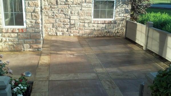 *Beautiful* Decorative Concrete "mix setup-Stamped Slate with solid standard overlay"