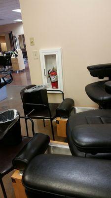 A few of the pedicure chairs. There's a total of about 9