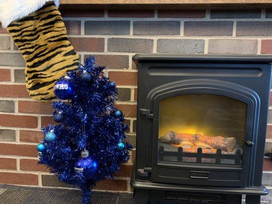 Showing our Christmas spirit...Tiger style!