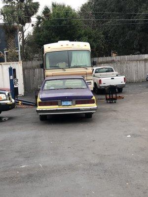 RV Dave, His RV(The Bounder)& his dog, Bella!