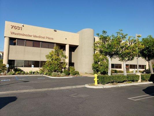 The laboratory is located inside this building on the first floor (on the right side), suite 105.