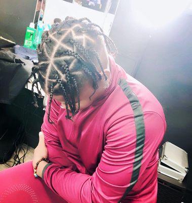 Men's Braids. Triangle parts