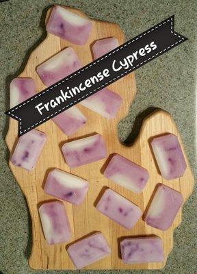 Frank/ Cypress share antibacterial and astringent properties making these gems a great choice for facial soap.