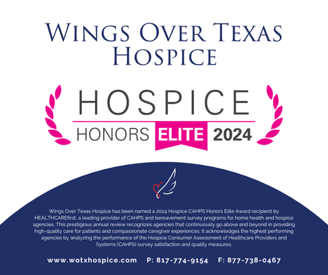 Presented by HEALTHCAREfirst, this award recognizes the highest-performing hospice agencies.