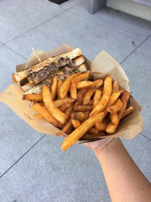 Patty Melt & fries