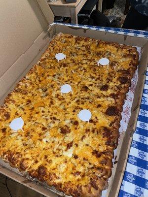 Buffalo Blue Cheese Chicken Pizza