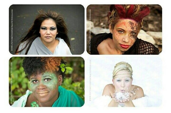 Hair War project: The four elements