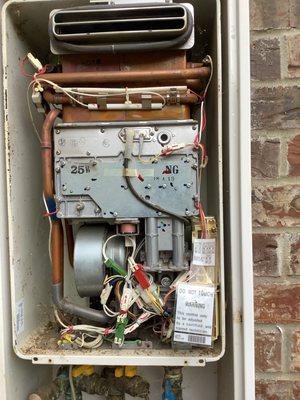 Existing tankless water heater - fail