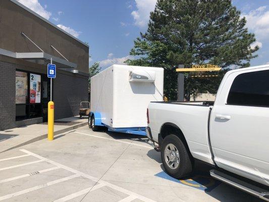 Customer cooler went out we brought in ours so they could stay open and keep product at the right temp