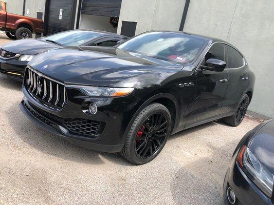 Maserati Levante on Satin Black Wheels!