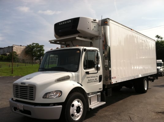 We have trucks on the road daily throughout Baltimore, DC, and Northern VA. Here's one of our refrigerated trucks!