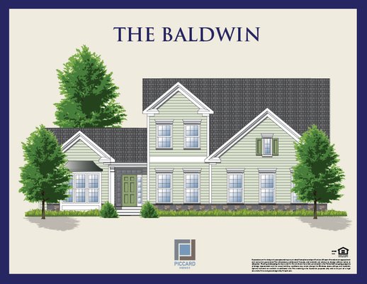 The Baldwin Model features 3,600 conditioned square feet and includes 2 car garage.