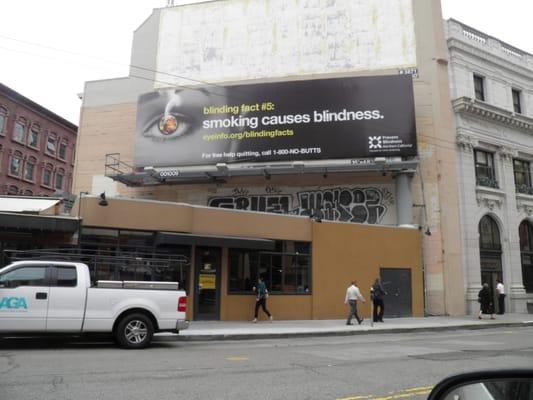 Our Blinding Facts Campaign billboard