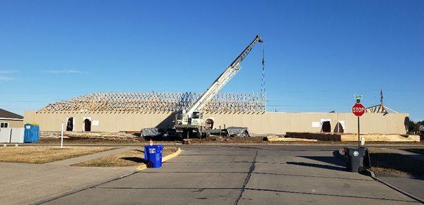 Crane truss installation