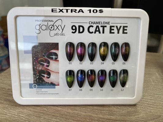 Our 9D cateye colors