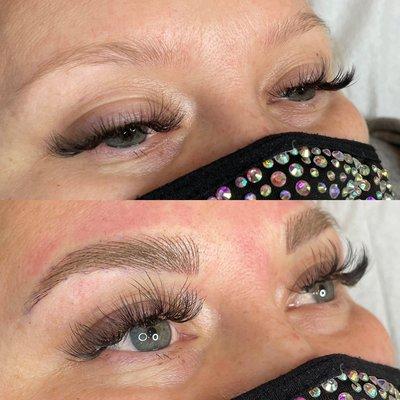 Microblading before and after