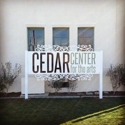 Custom Routed and powder coated aluminum sign for the MOAH Cedar Center