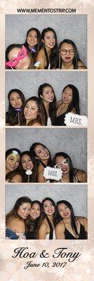 Congratulations from Mementostrip Photo Booths Tony and Hoa!