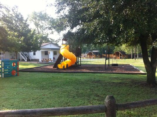 Playground behind office.