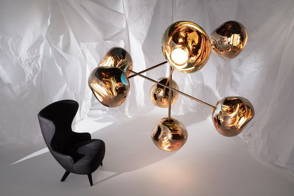 Tom Dixon Melt Chandelier & Wingback Chair Launches December 2020