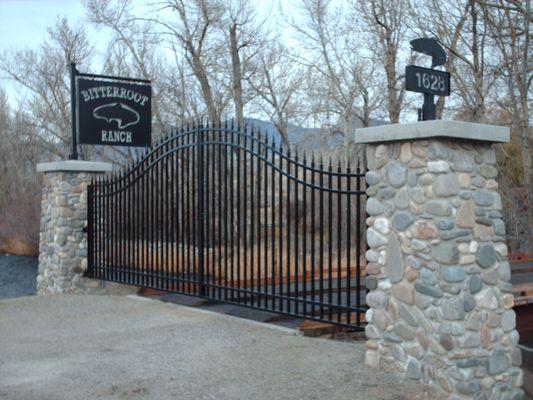 Custom Gate and Signs