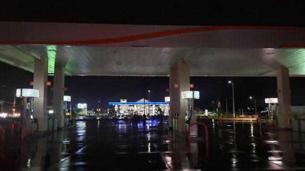 Kinda dark at the pumps LOL