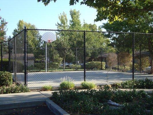 Pass the time shooting some hoops.