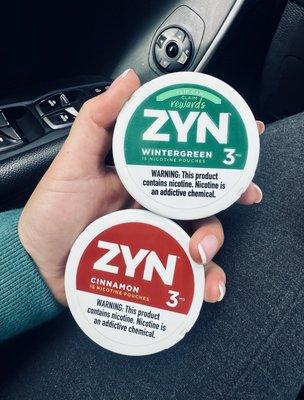 Zyn Pouches (wintergreen)/ (cinnamon) 3MG