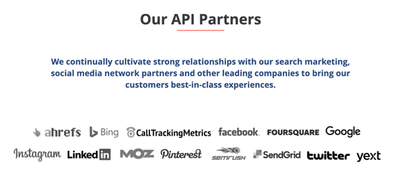 Our API Partners!