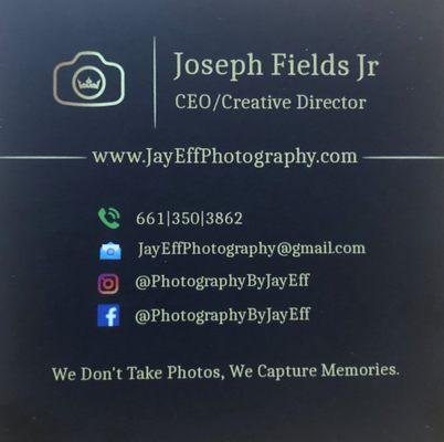 Jay Eff Photography's Contact Information