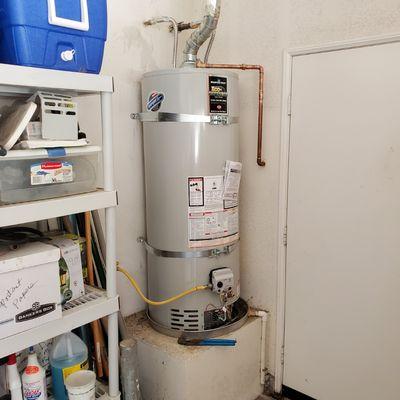 Water heater install