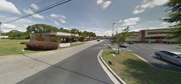 This is the view from the main highway that passes in front of EAMC. The EAMC parking deck is behind the viewer.