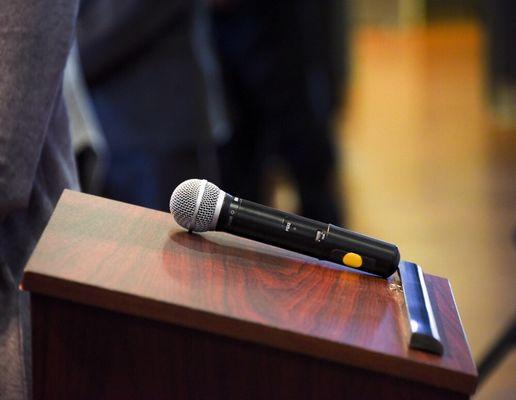 Microphones and PA systems for your conference