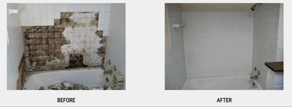 Retile and installation in Bathroom